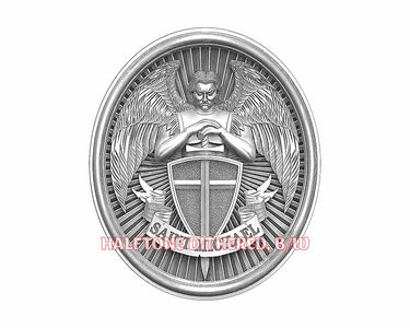 Archangel Michael 3d illusion & laser-ready files - 3DWave.us